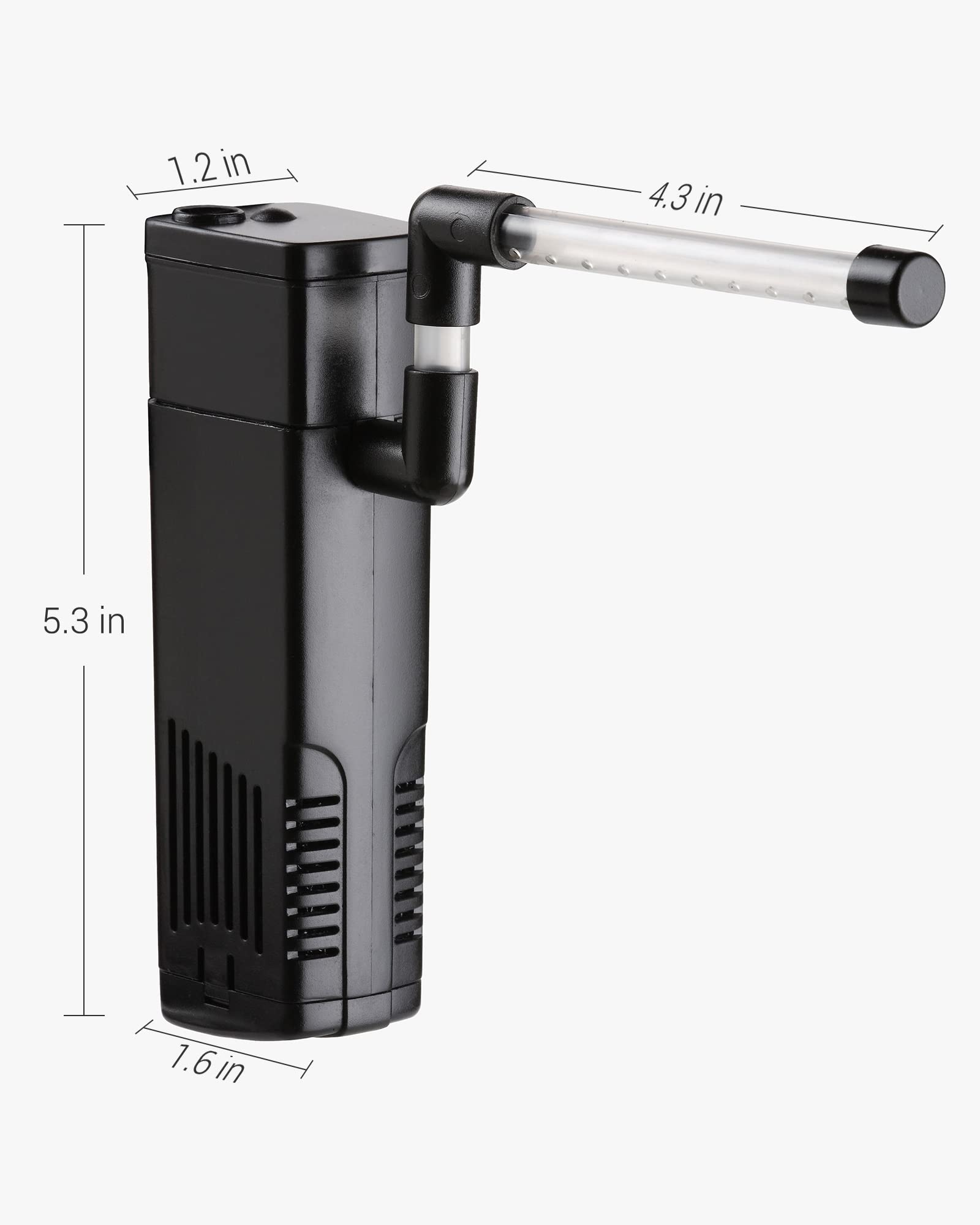 NICREW Aquarium Internal Filter freshwater-use helps small tanks stay clean and oxygenated.