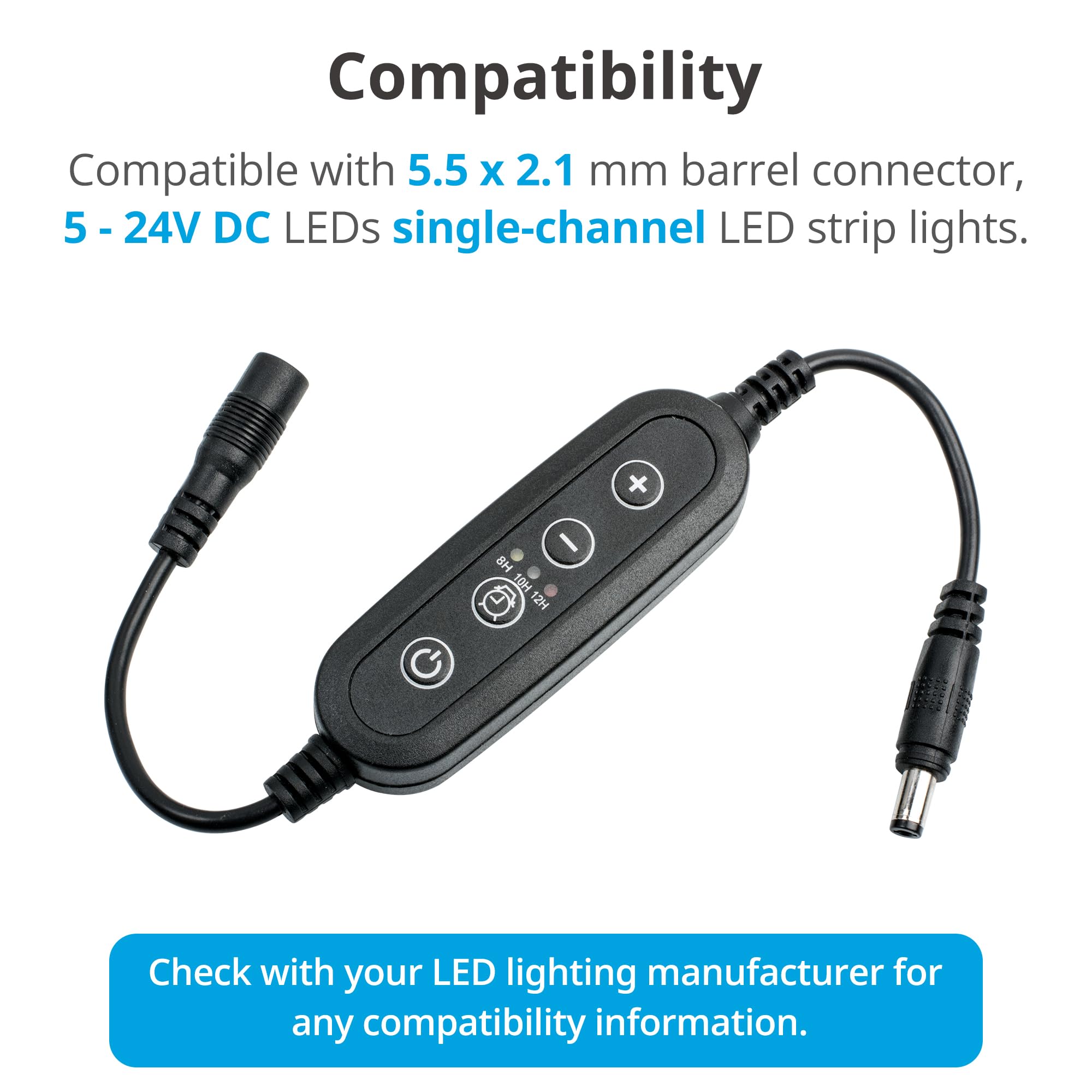 NICREW timer dimmer shows brightness control from 10% to 100%.