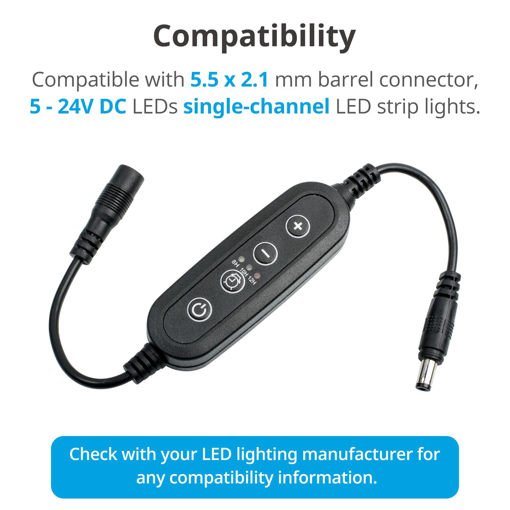 NICREW timer dimmer shows brightness control from 10% to 100%.
