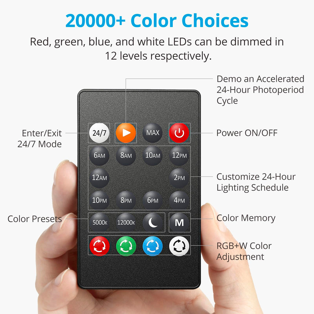 NICREW C10 24/7 light dimming controls enable precise brightness for plant health