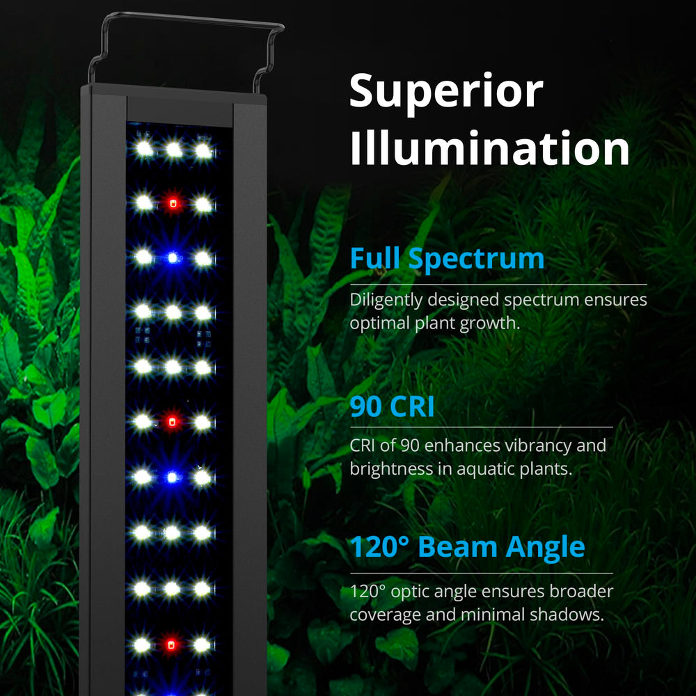 NICREW C10 day night cycle demonstration for natural aquarium rhythm