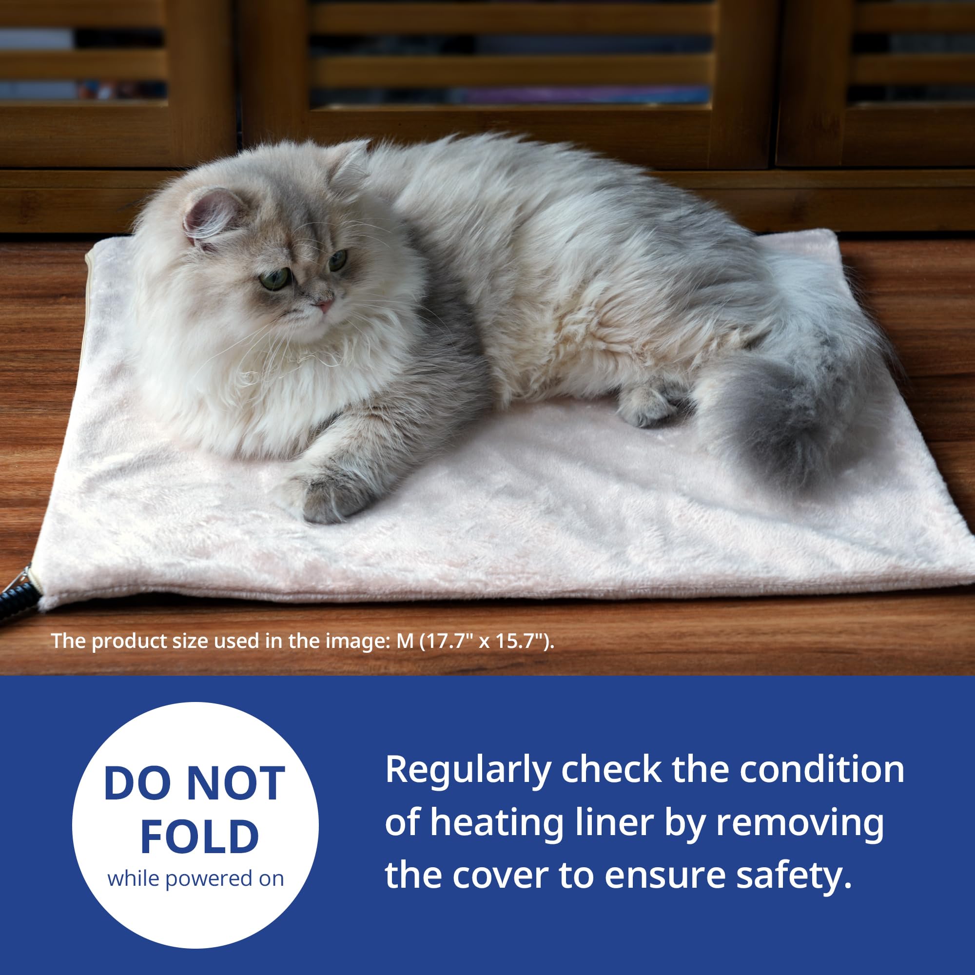 NICREW cat heating pad temperature control highlights adjustable warmth for pets