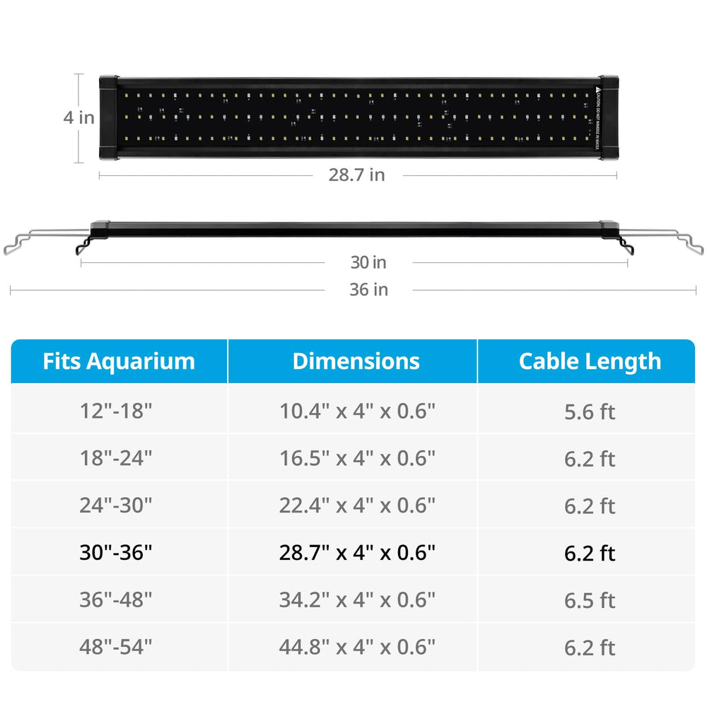 NICREW ClassicLED Plus LED Aquarium Light dawn-dusk cycle creates natural lighting transitions for aquarium health.