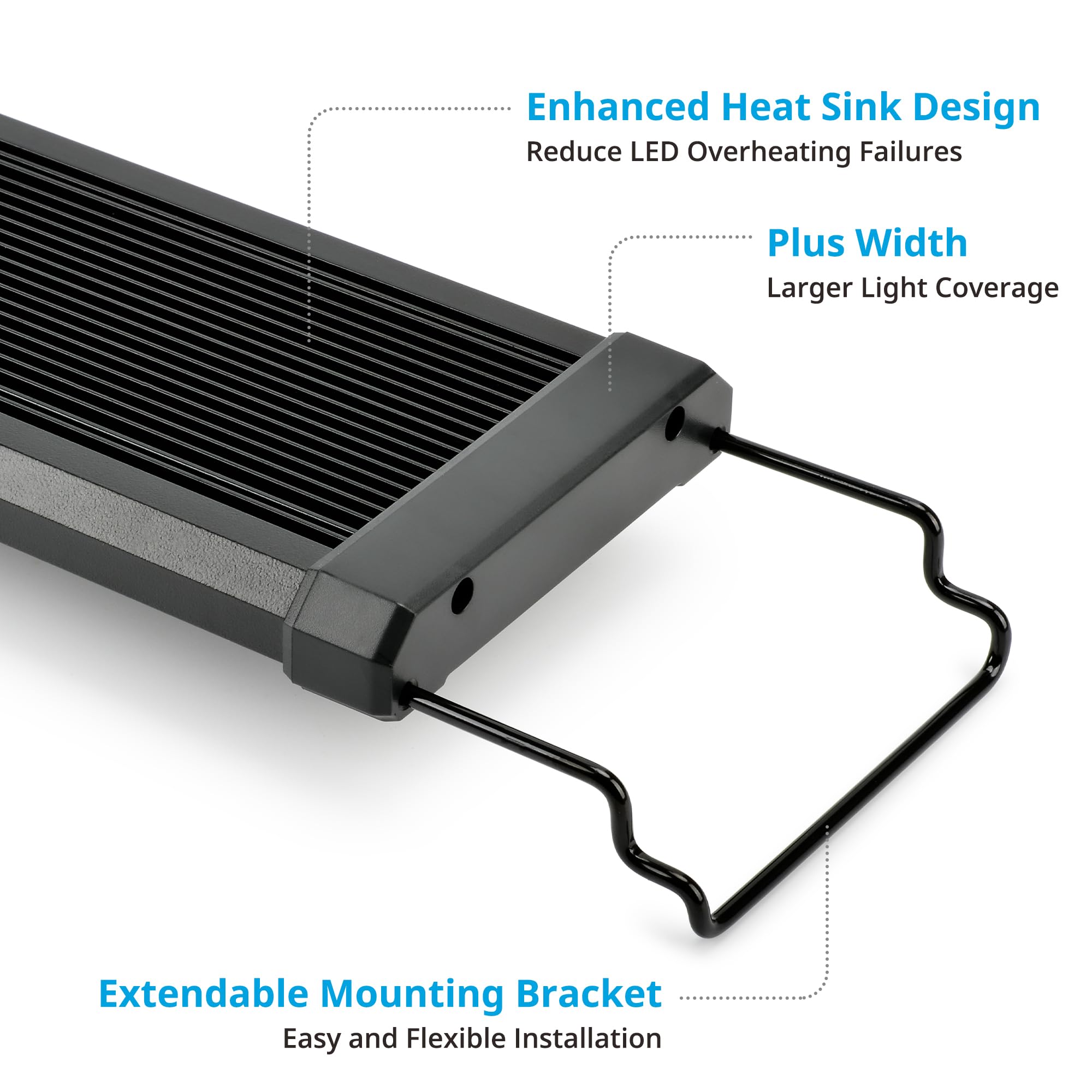 NICREW ClassicLED Plus sunrise and sunset ramp simulates natural transitions for calmer fish.
