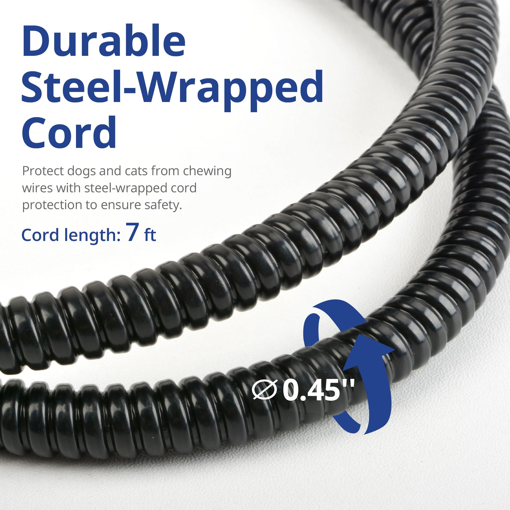 NICREW dog heating pad chew-resistant cord keeps pets safe from nibbling
