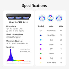 NICREW HyperReef 200 Gen 2 cooling system and quiet heat dissipation design