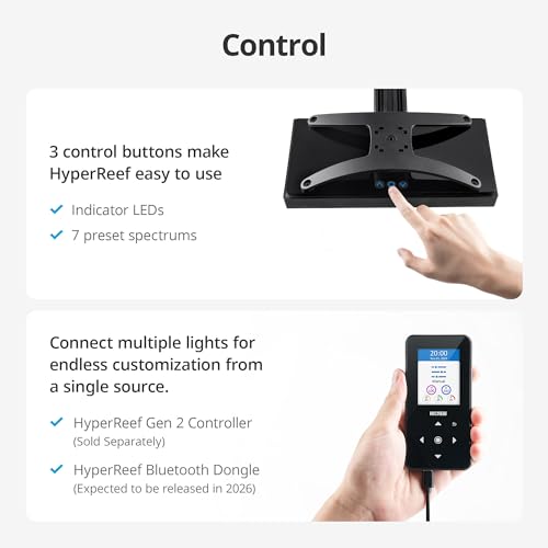 NICREW HyperReef 200 Gen 2 mounting options with arms and hanging kits