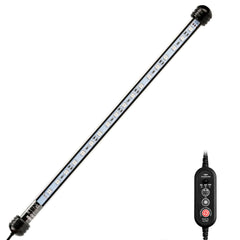 NICREW LED aquarium light 15in submersible inside tank boosts viewing with underwater glow.