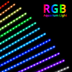 NICREW LED aquarium light with strong suction cups securely mounts glass.