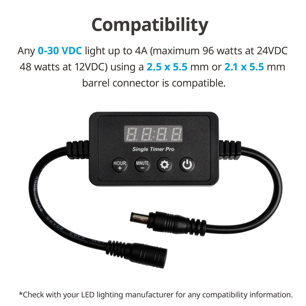 NICREW LED Timer user interface for easy scheduling and mode selection