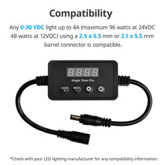NICREW LED Timer user interface for easy scheduling and mode selection