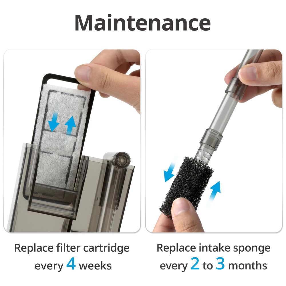 Package contents: 6 cartridges and 2 intake sponges
