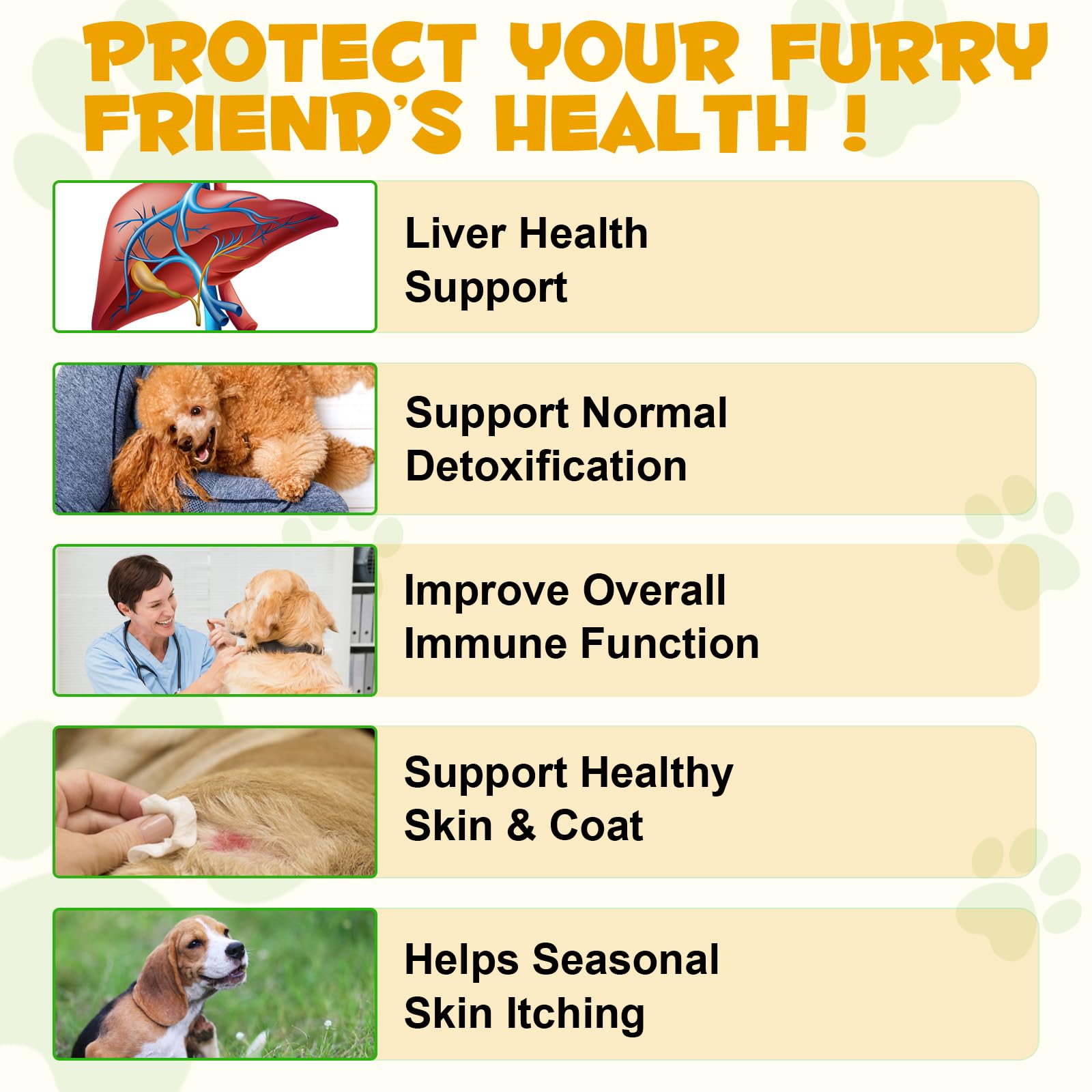 NIFEISHI Allergy Relief Drops for Dogs in a bowl ready to mix for seasonal relief