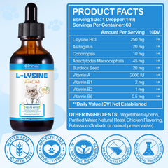 NIFEISHI Lysine drops poured over wet food to support feeding ease