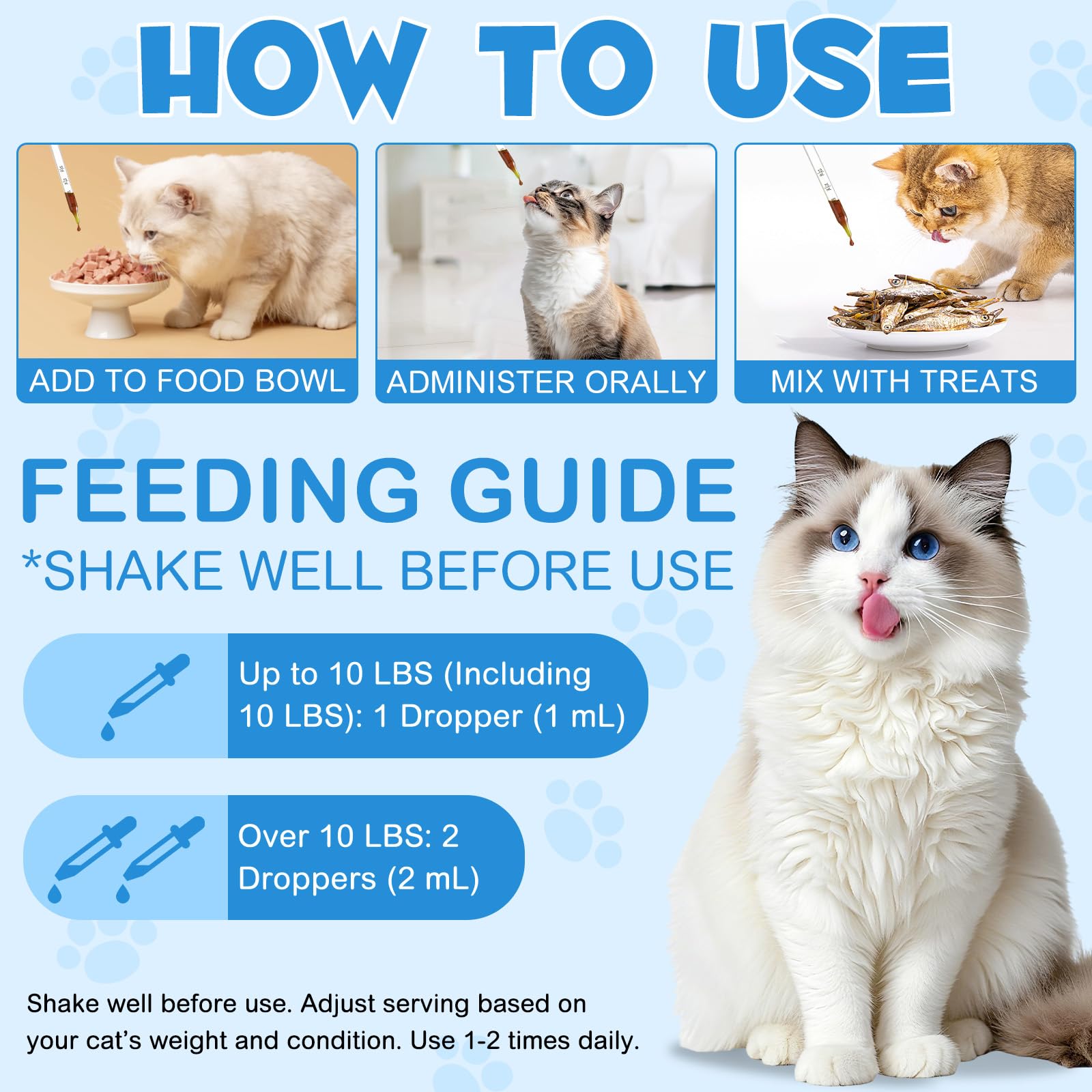NIFEISHI Lysine drops suitable for cats of all ages during seasonal changes
