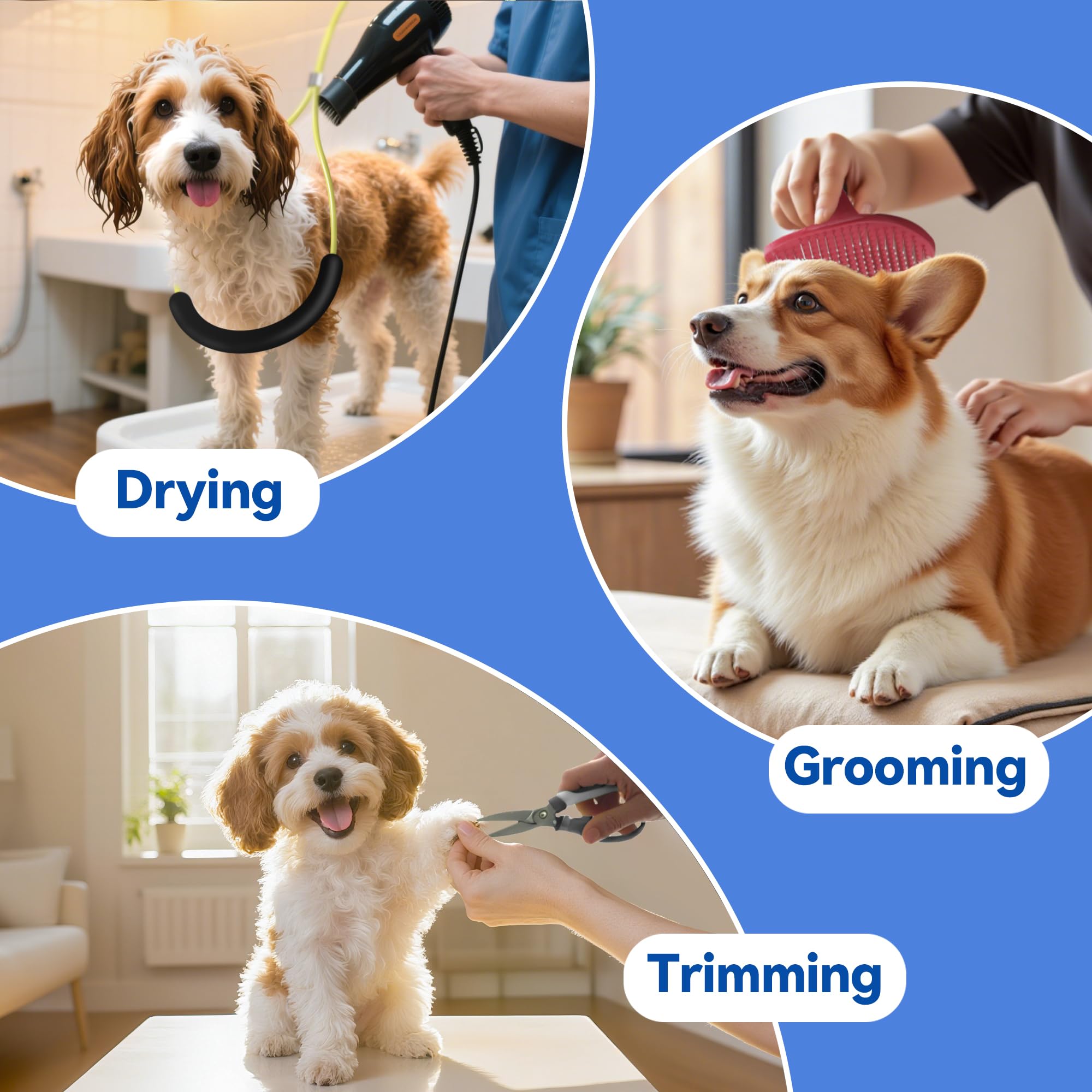 Niffgaff durable steel frame delivers wobble-free grooming sessions