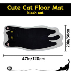 NIGOWAYS Cat Mat non-slip-backing helps prevent slips on smooth floors.