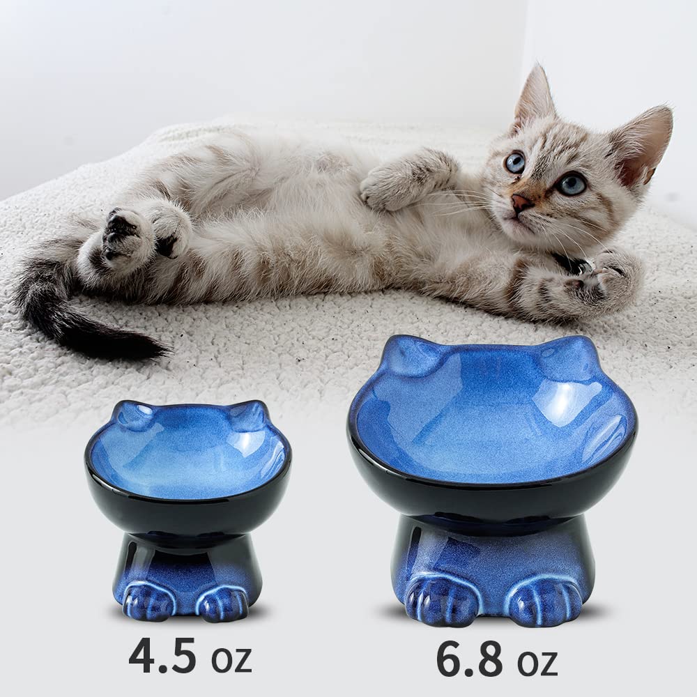 Nihow 5-inch height provides ergonomic feeding posture during cat dining.