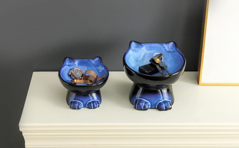 Nihow 6.25-inch height suits various cat sizes for versatile meals.