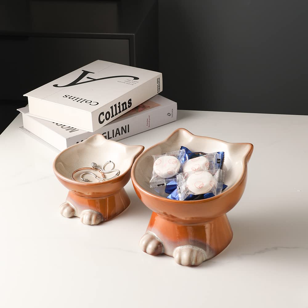 Nihow elevated cat bowl packaging and components ready for gifting.