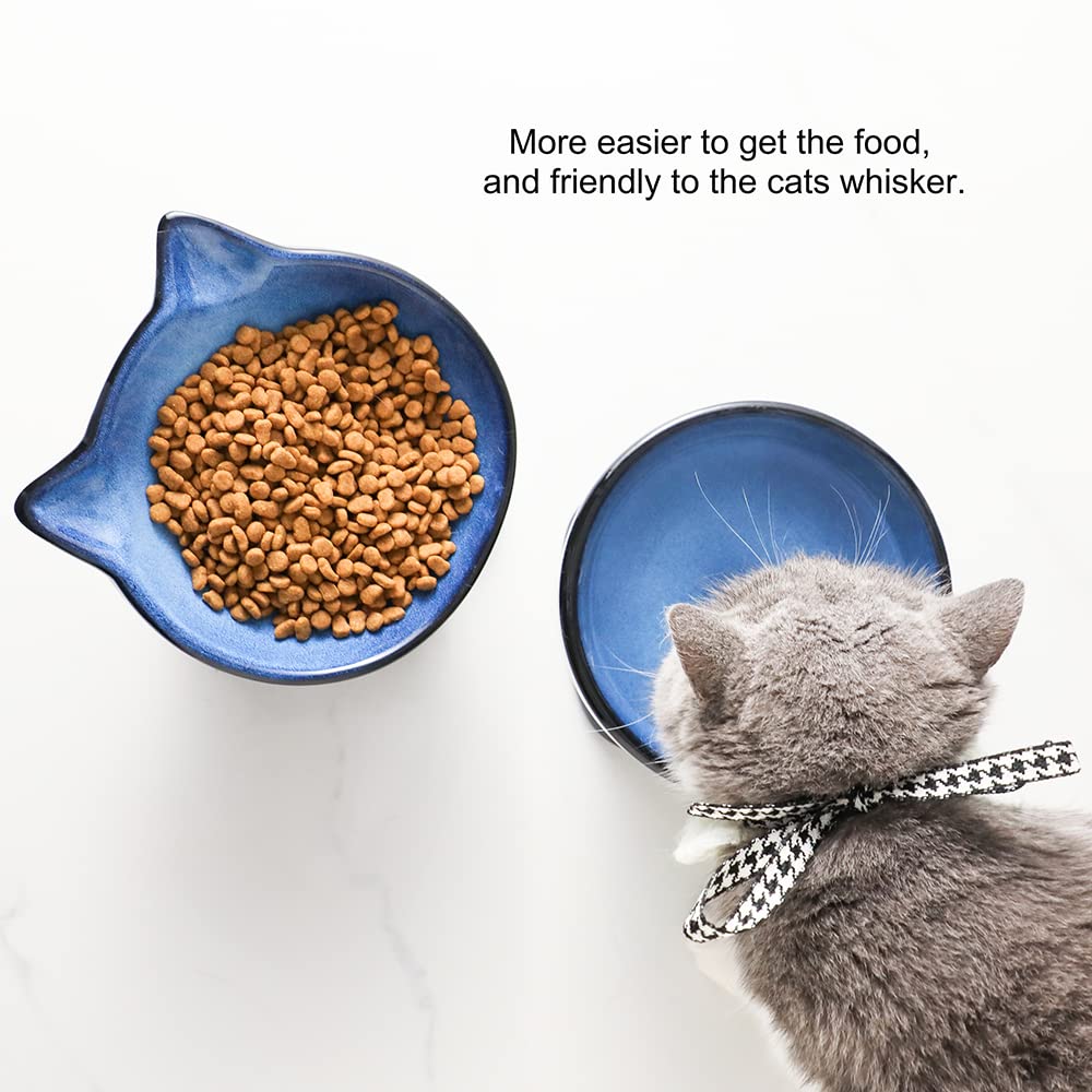 Nihow elevated cat-dog bowls cleaning-microwave-dishwasher ready for easy cleaning and reuse.