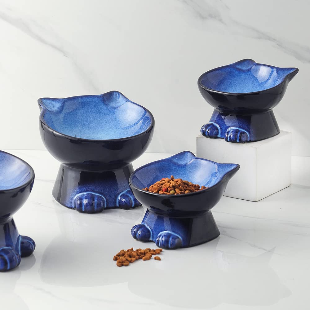 Nihow elevated cat-dog bowls modern-home-setup complements contemporary decor during daily meals.