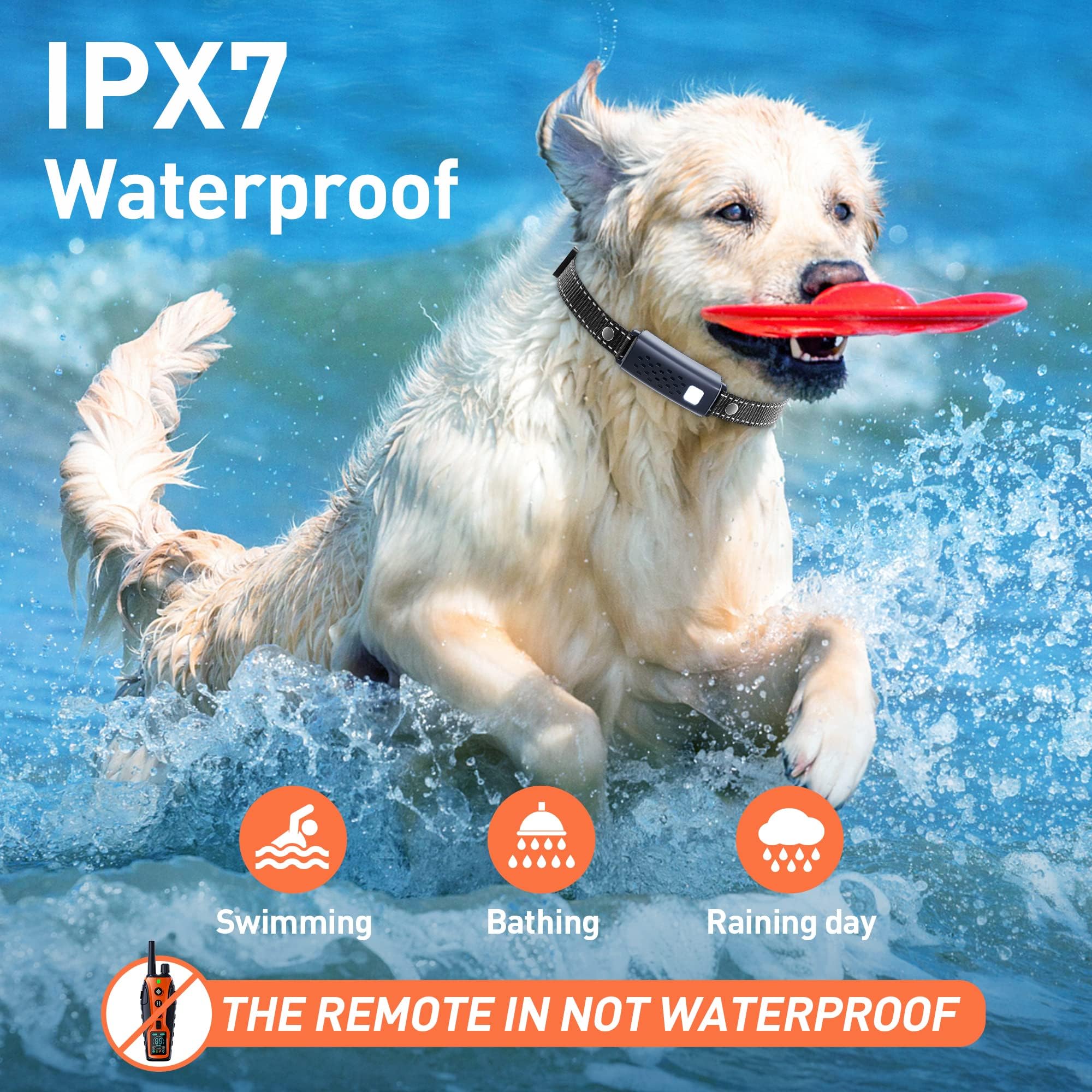 Nikketta dog shock collar long battery life reduces charging frequency