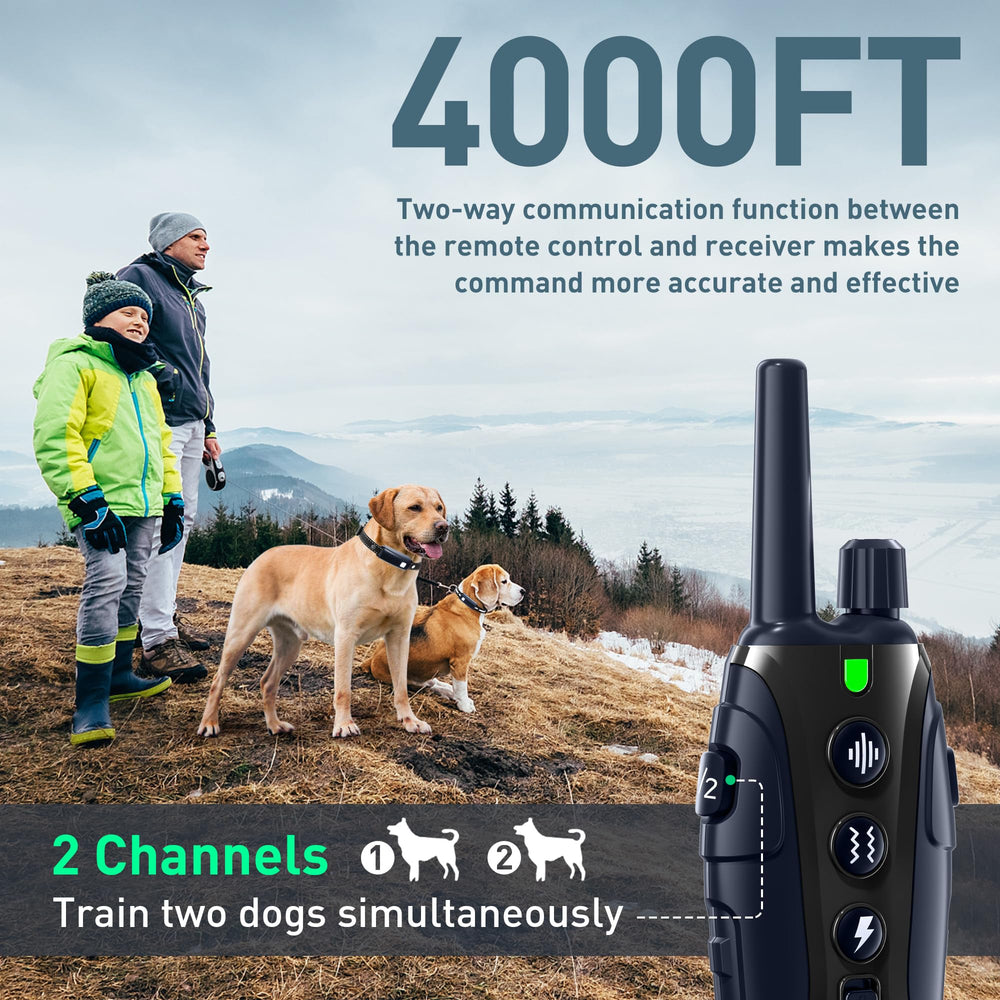 Nikketta dog shock collar safe shock control for adjustable training intensity.