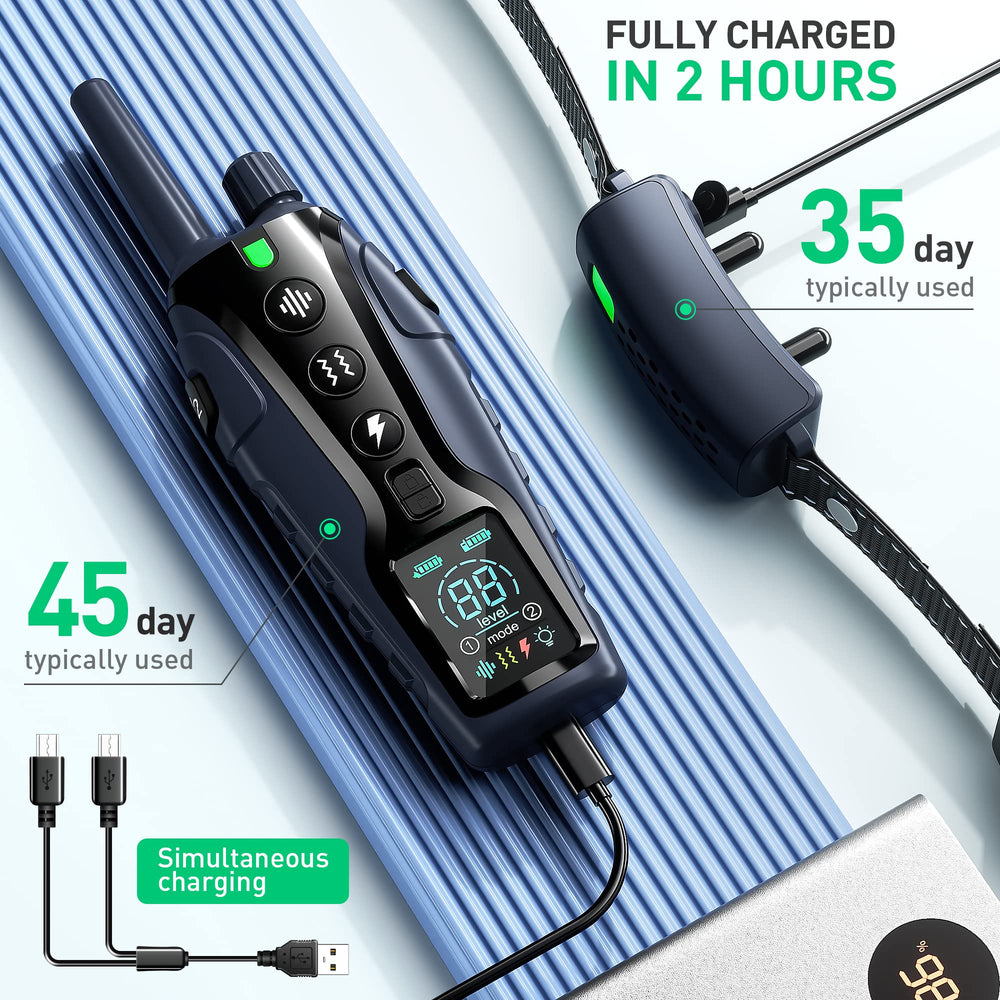 Nikketta IP67 waterproof collar stands up to rain and puddles during play