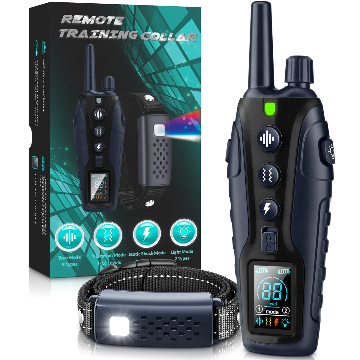 Nikketta dog training collar remote in action demonstrating dependable recall control