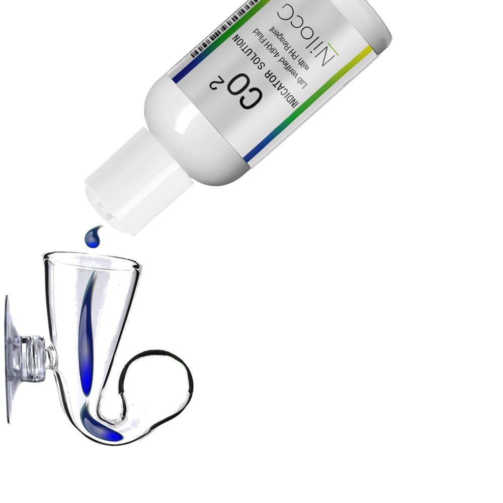 NilocG Aquatics color-change indicator sits beside substrate for visibility.