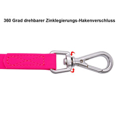 NIMBLE waterproof dog leash pink 15ft great for parks and yards