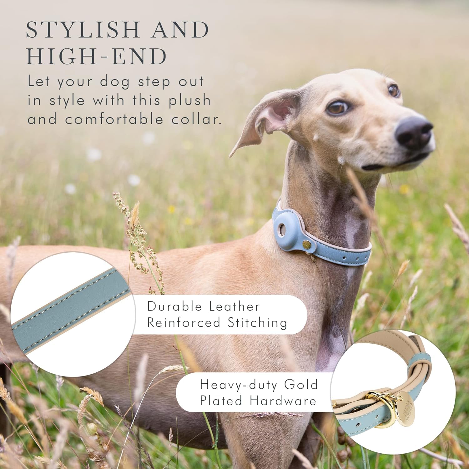 Nina Woof Cupertino packaging highlights premium craftsmanship and durable materials.