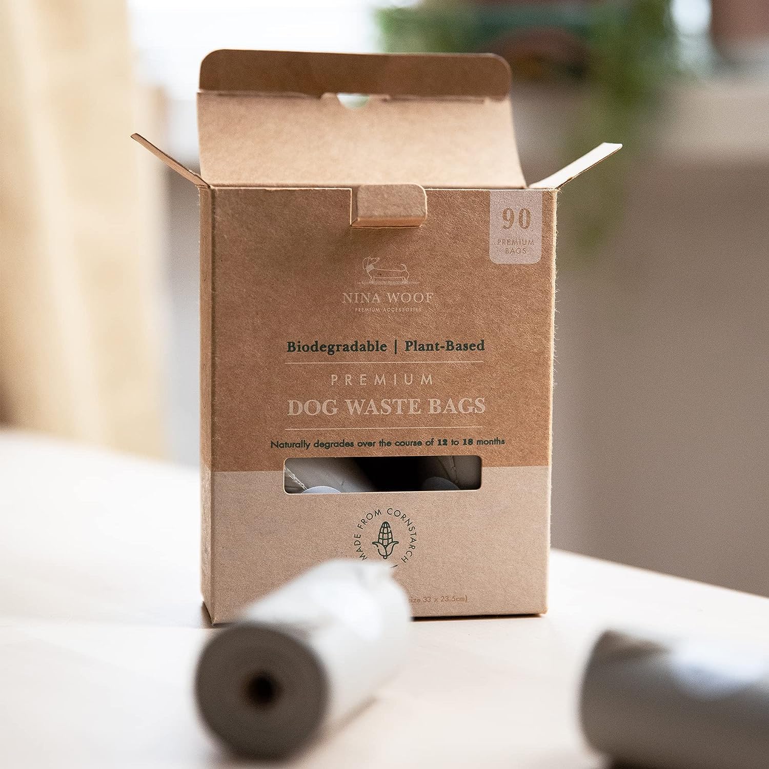 Nina Woof compatible with standard dispensers for simple refills.