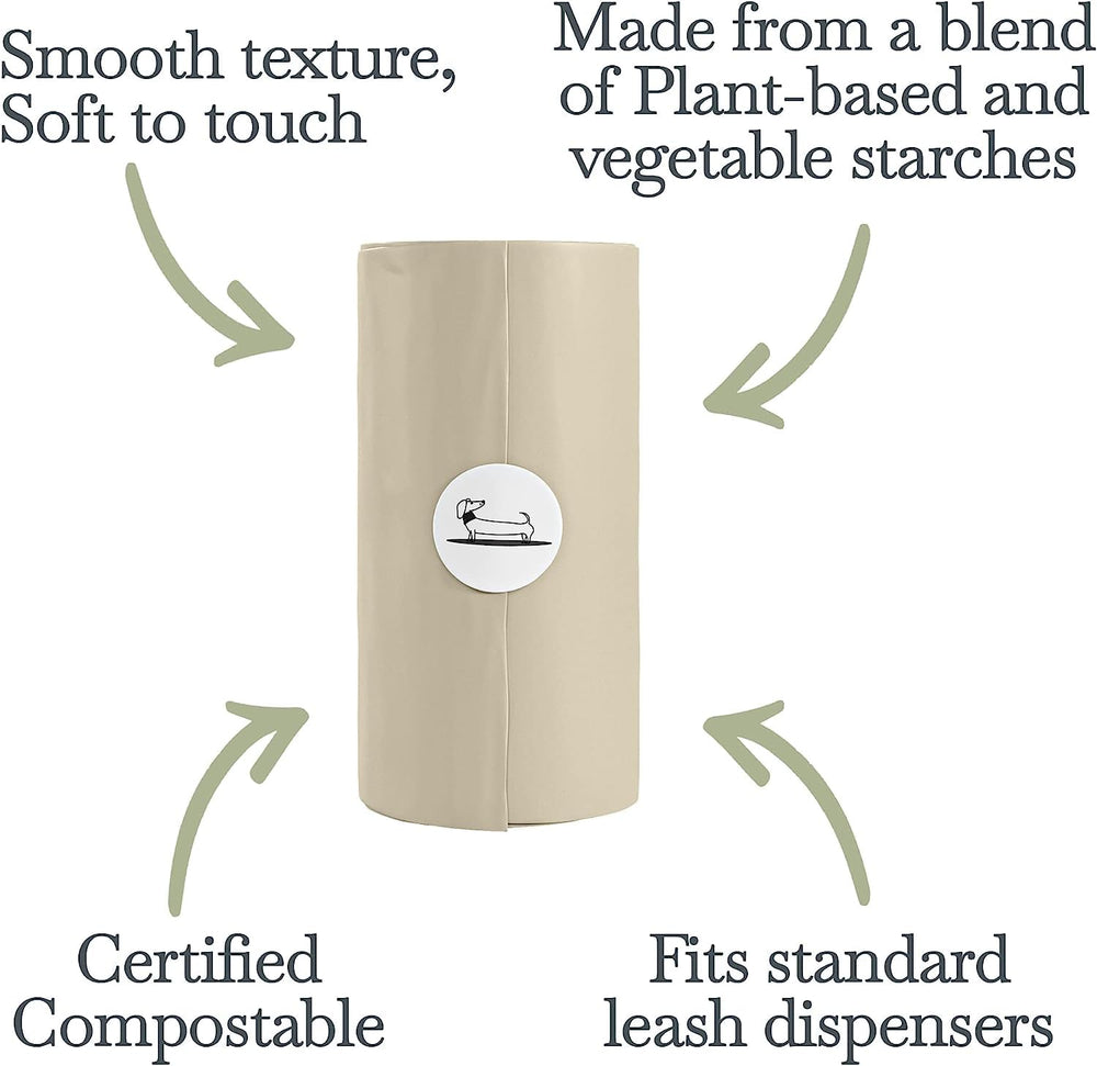 Nina Woof compostable bags leakproof design keeps waste contained during walks.