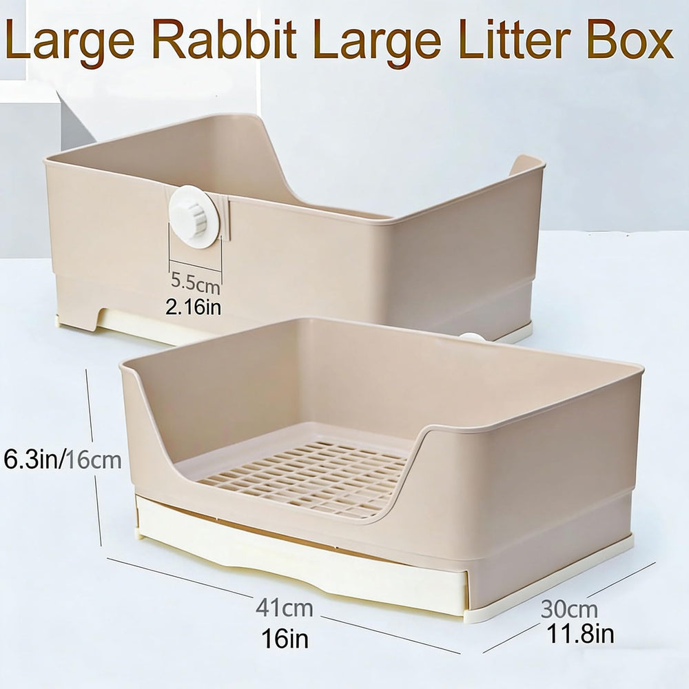NINGVIHE grid-floor litter box keeps feet clean during litter duty