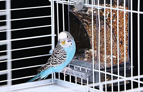 NINGVIHE No Mess Bird Feeder standing pole keeps food organized and prevents scatter
