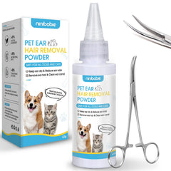 Ninibabie dog ear cleaner powder 42g for easy ear care and odor control.
