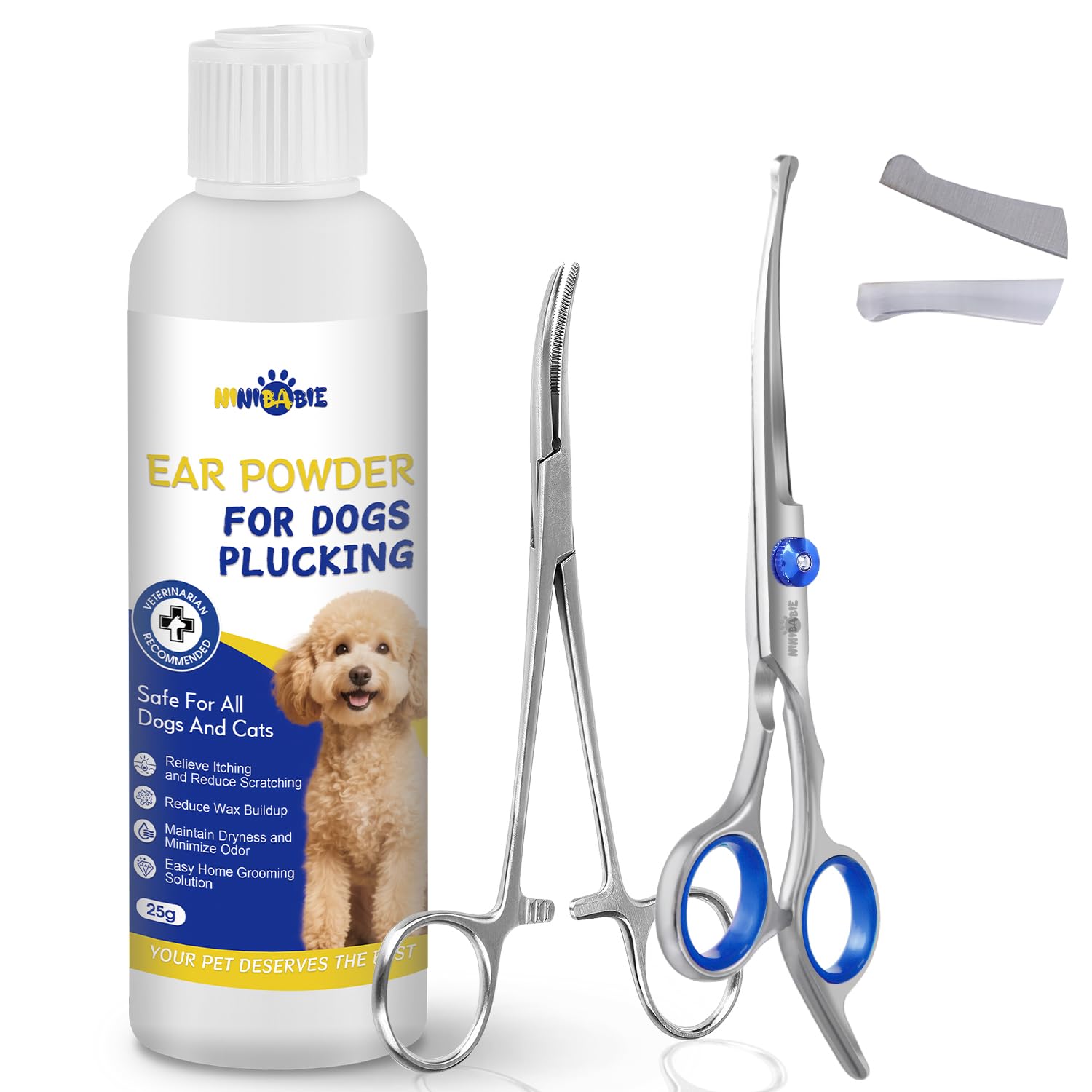 Ninibabie dog ear removal kit ear powder keeps ears dry and comfortable