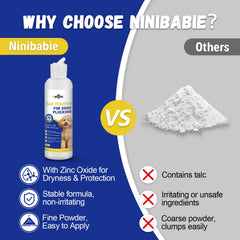 Ninibabie ear powder bottle with controlled-dispense for clean ears