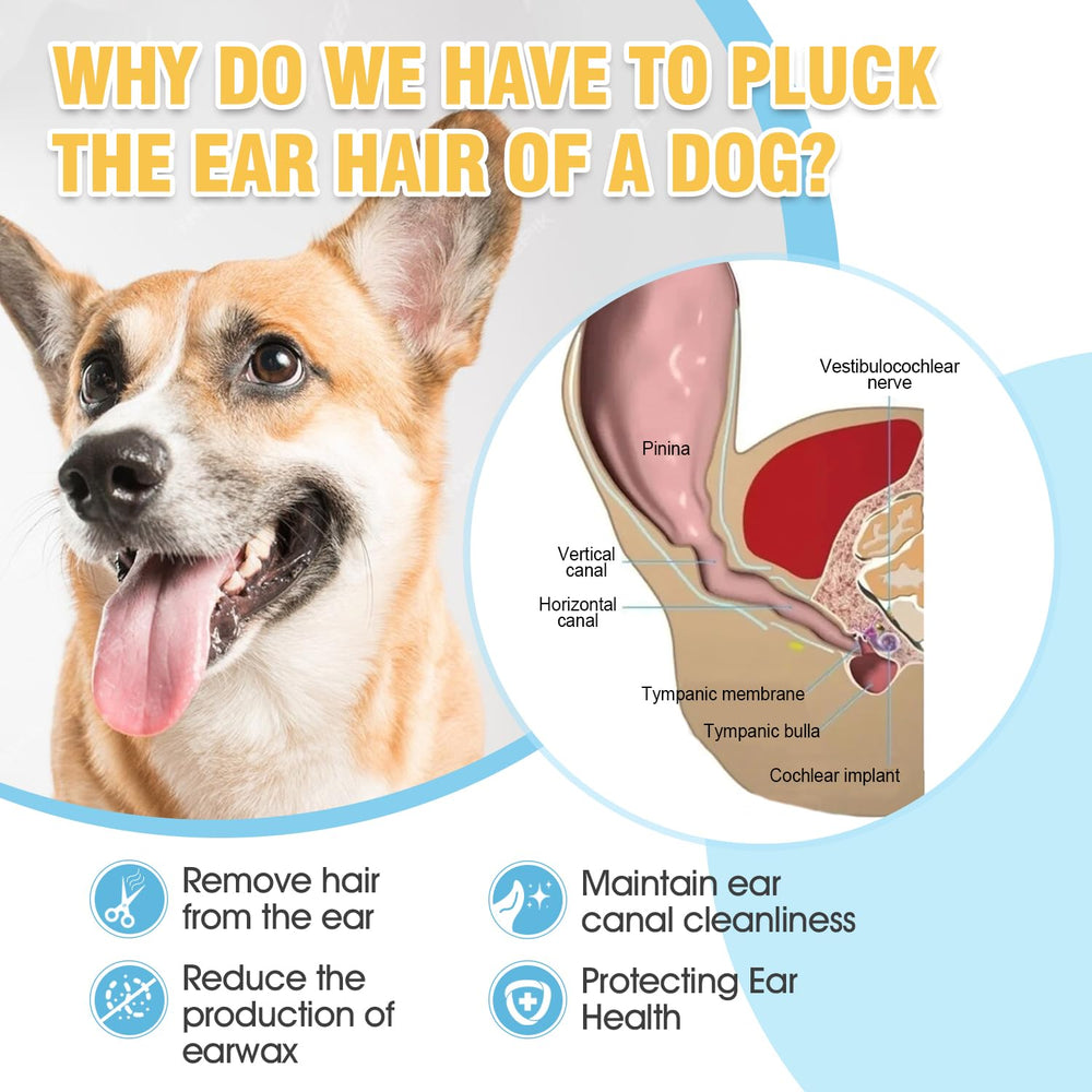 Ninibabie ear powder for reducing wax and odor in pets.