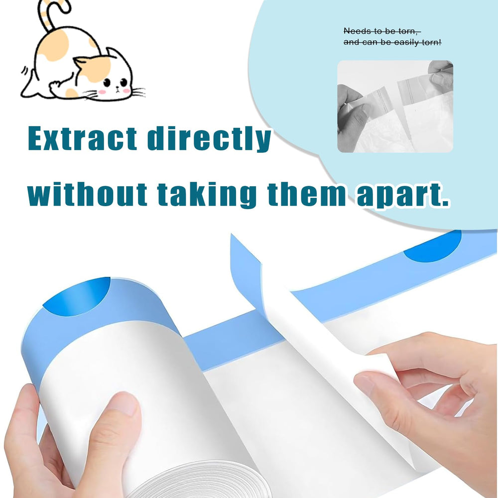 Niserelesa drawstring litter bag close-up enabling clean, touch-free disposal.