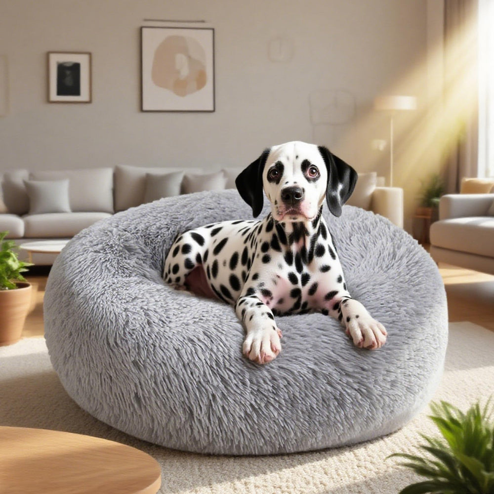 Nisrada dog bed anti-slip bottom keeps it in place.
