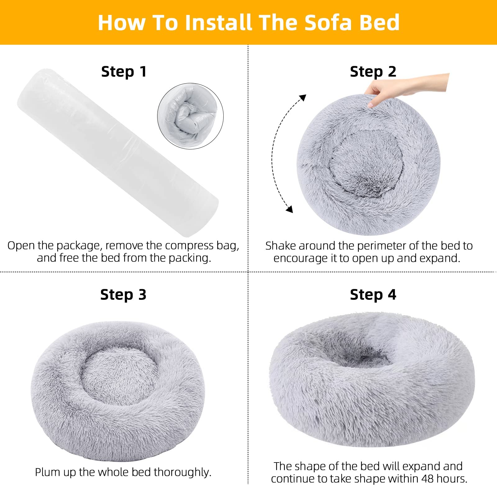 Nisrada dog bed in-car travel bed for pets on the go.
