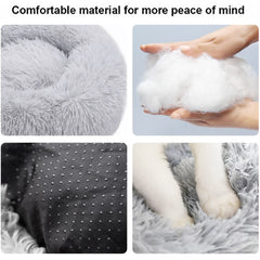 Nisrada dog bed raised edges support the head and neck.
