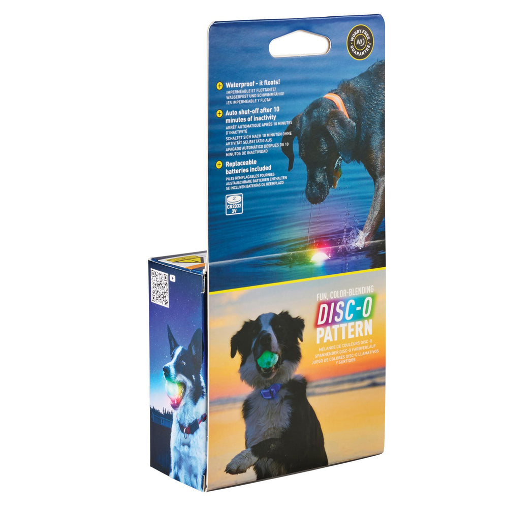 Nite Ize GlowStreak Ball's grooved surface provides bite-friendly grip