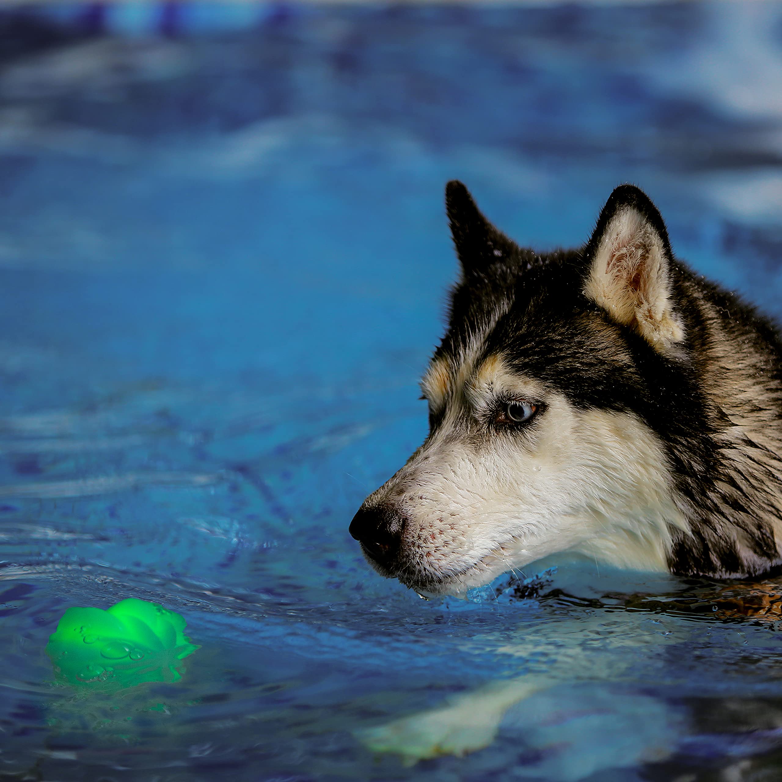 Nite Ize GlowStreak Ball runs up to 35 hours on replaceable batteries.