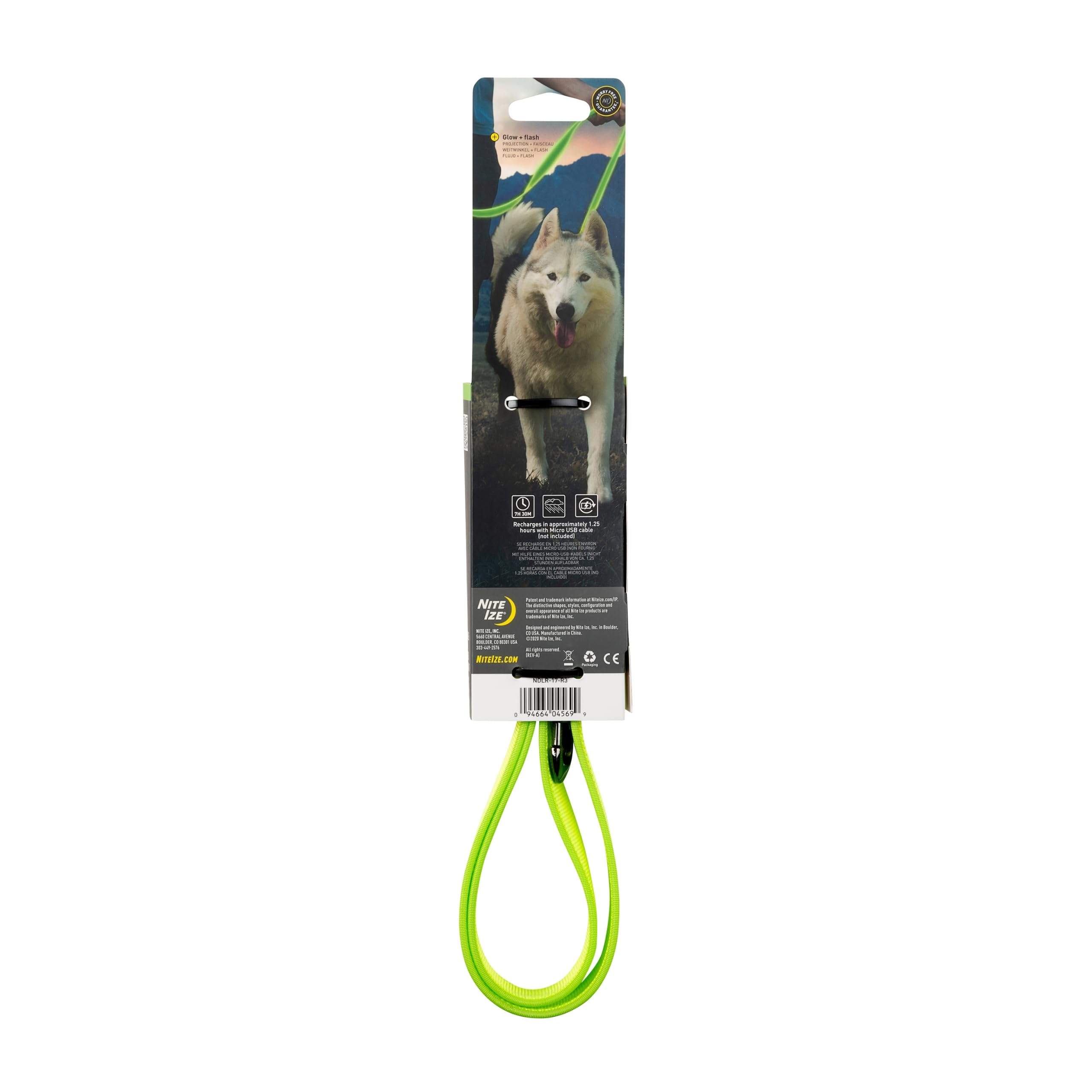 Nite Ize NiteDog LED leash hand-to-collar visibility during night walks.