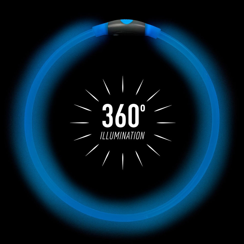 NiteHowl 360-degree illumination highlights dogs from every angle during evening strolls.