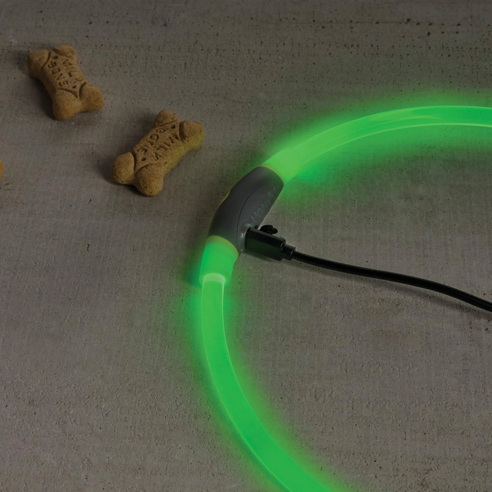 NiteHowl necklace uses lightweight polymer for comfortable wear.